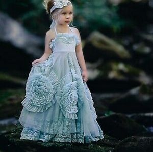 Dollcake I am so excited frock baby blue size 3
